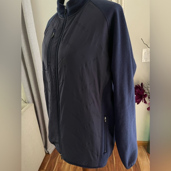 JOHNNIE-O Mario Mixed Media Jacket In Twilight Size L - Picture 5 of 16